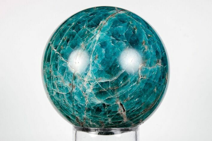Bright Blue Apatite Sphere - Madagascar #198701